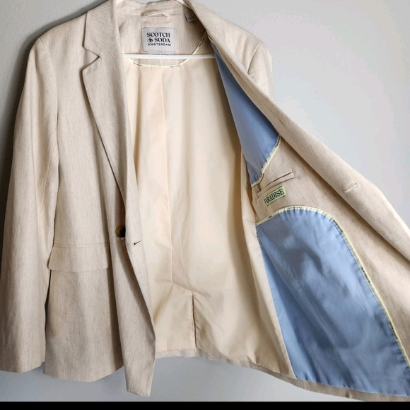 Scotch & Soda Mens |L| Summer Edition Unconstructed Double Breasted Blazer - Picture 5 of 11